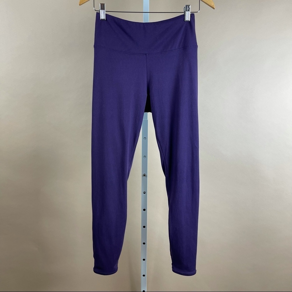 Marika Medium Yoga High Rise Cut Out Leggings Dark Purple Jewel Tone Workout